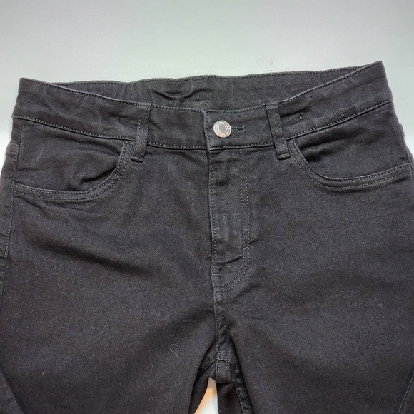 Adjustable Waist Girl's Black Jeans Size 11-12 (J) - Picture 5 of 11